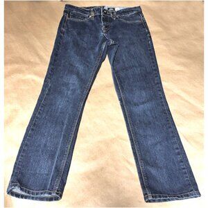 Volcom Vorta Slim Straight Jeans, Size 30, Dark Denim, Plain Pockets